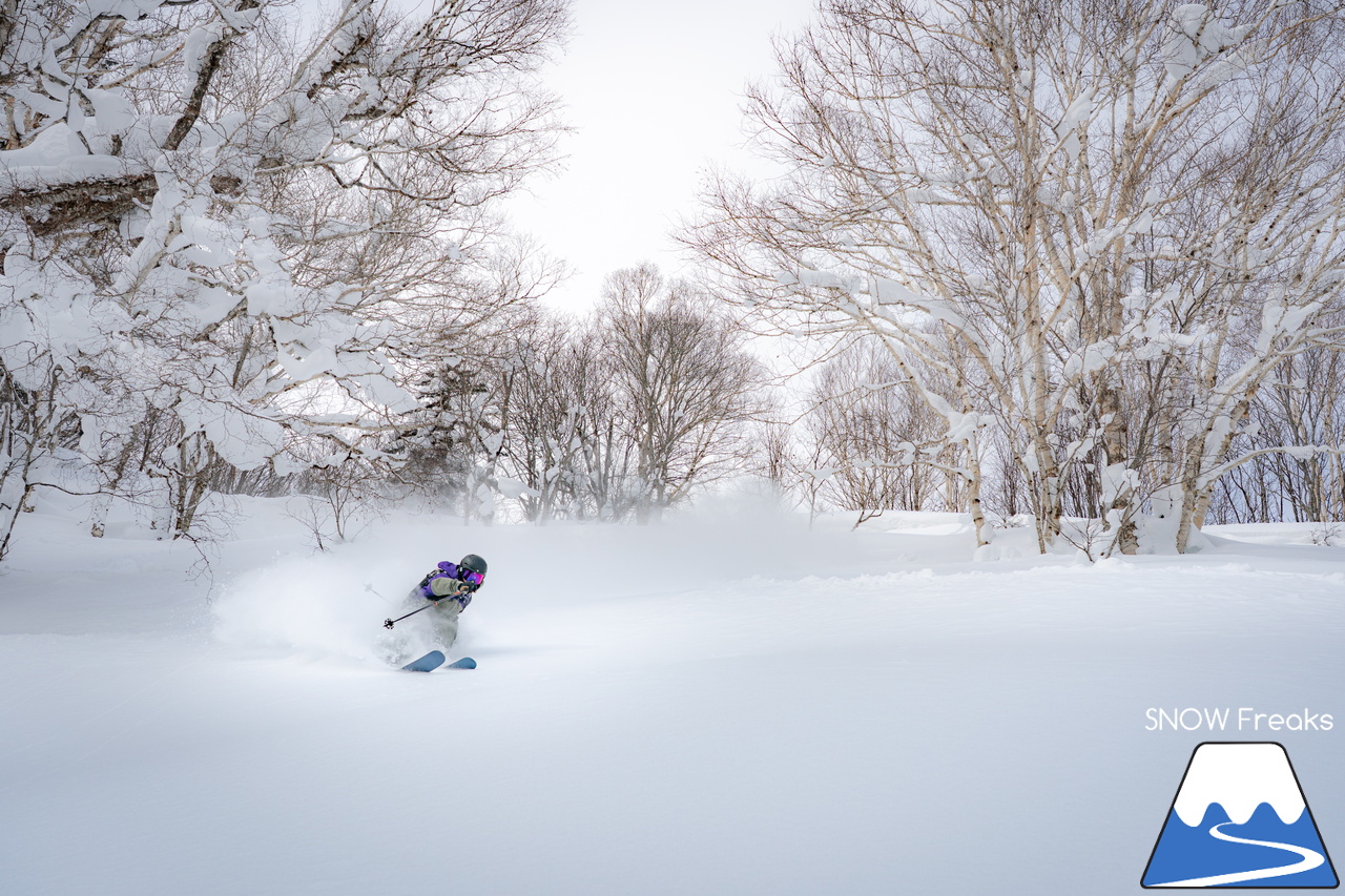 サッポロテイネ｜プロスキーヤー・中西太洋さんが、今季 SNOW Freaks 初登場。コンディション良好なゲレンデ＆パウダーを滑る、そして、撮る！